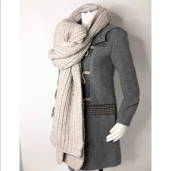 Rare‼️J. Crew Rare Oversized 100% Wool Warm Scarf - Picture 7 of 11